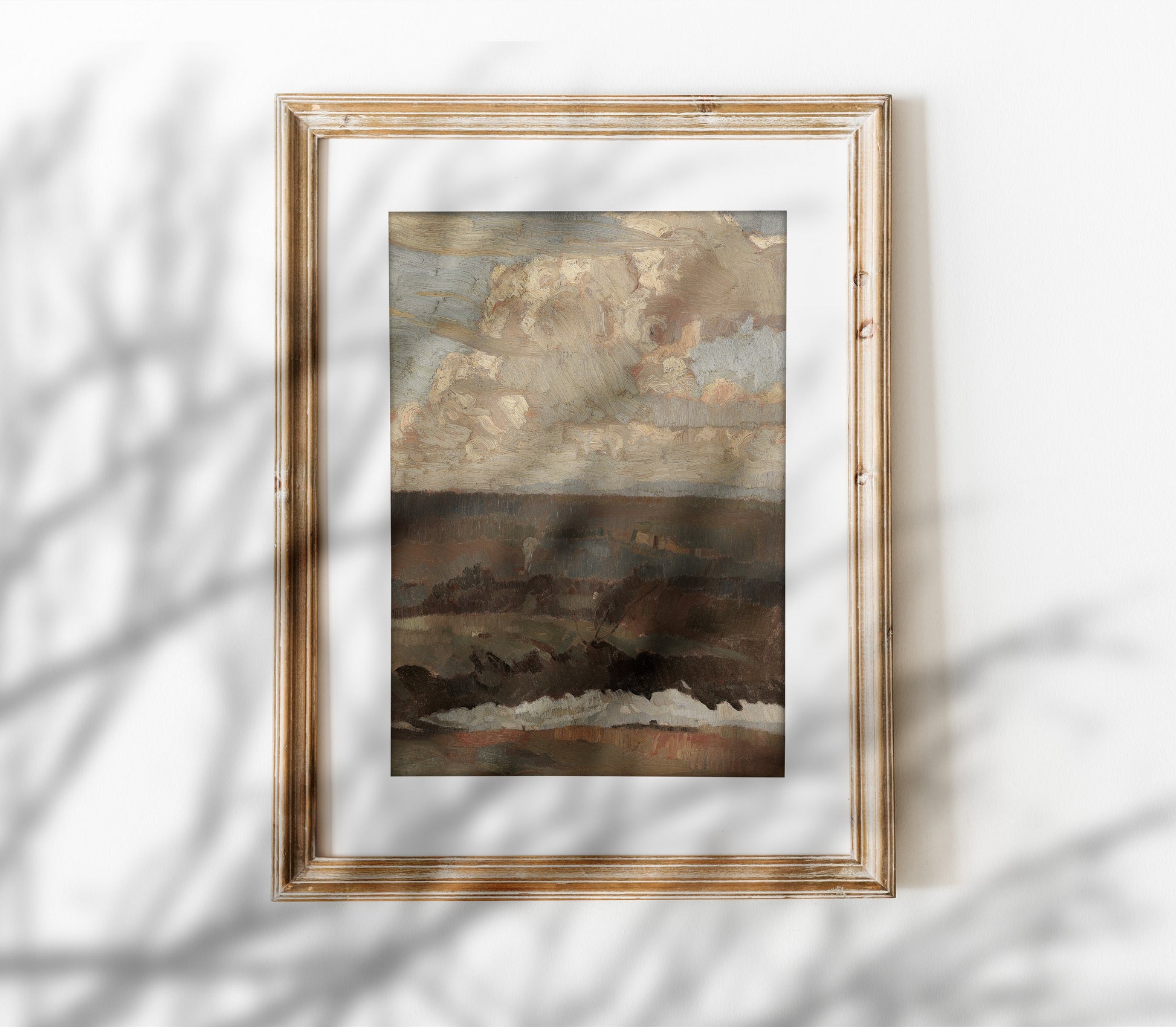 Estampe d'art de paysage neutre L0202