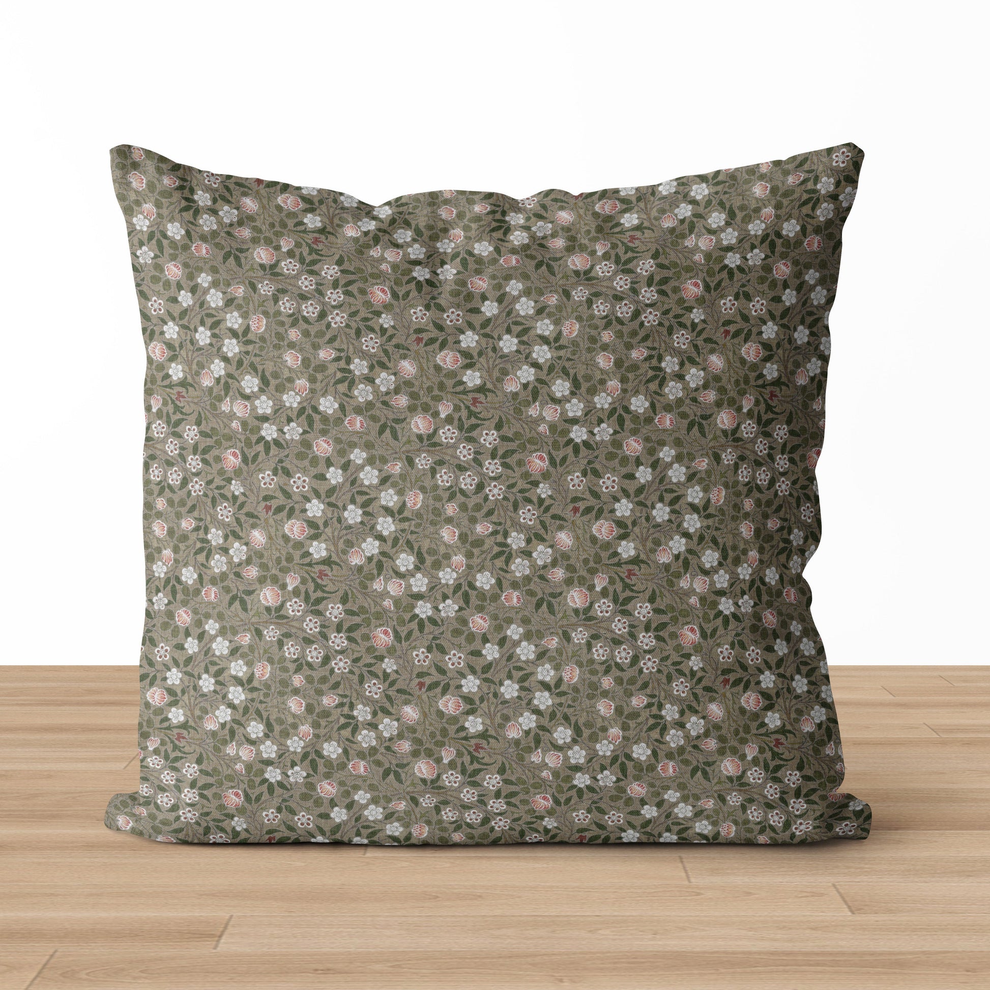 Ivy | Housse de coussin à fleurs vertes 