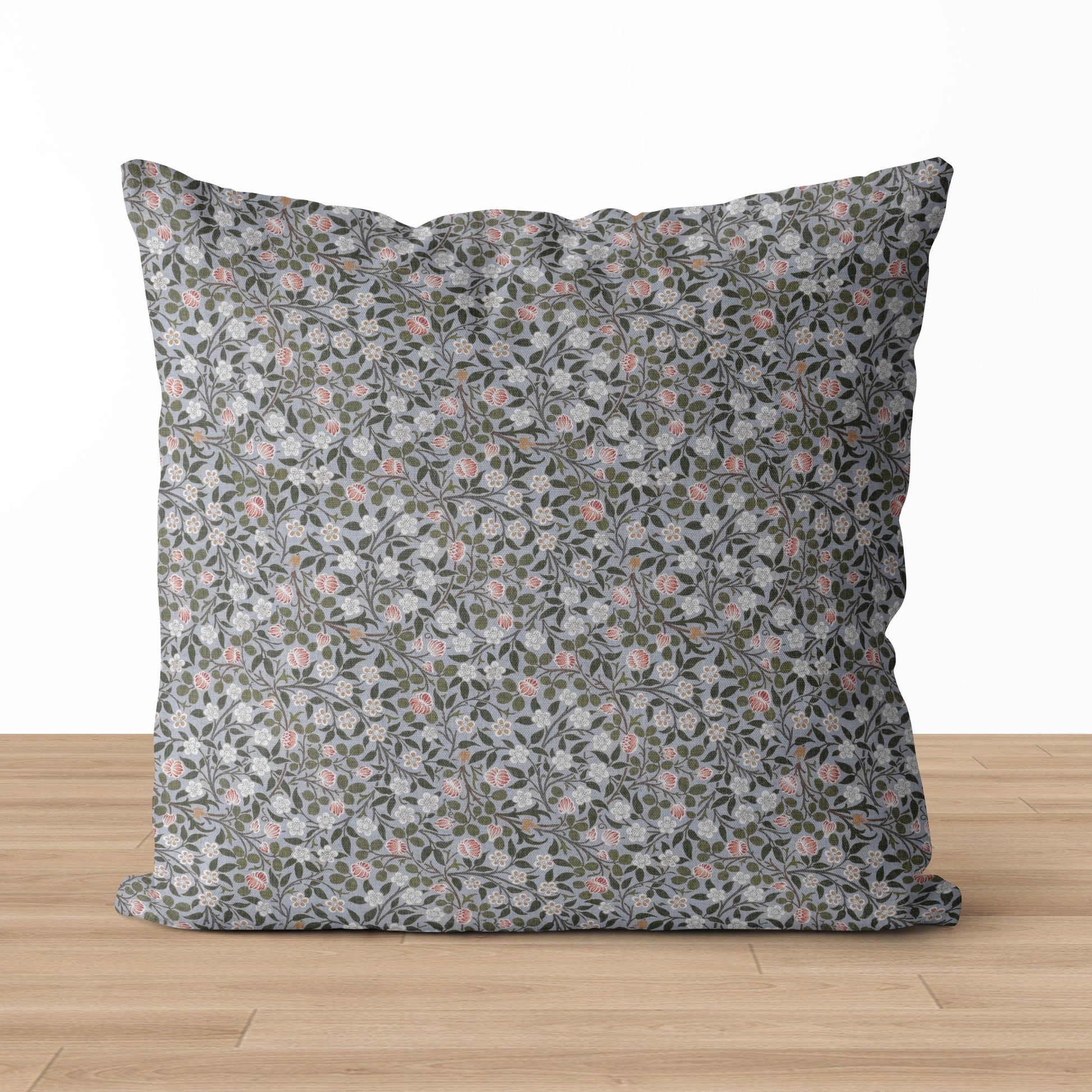 Sophia | Housse de coussin à fleurs bleues 