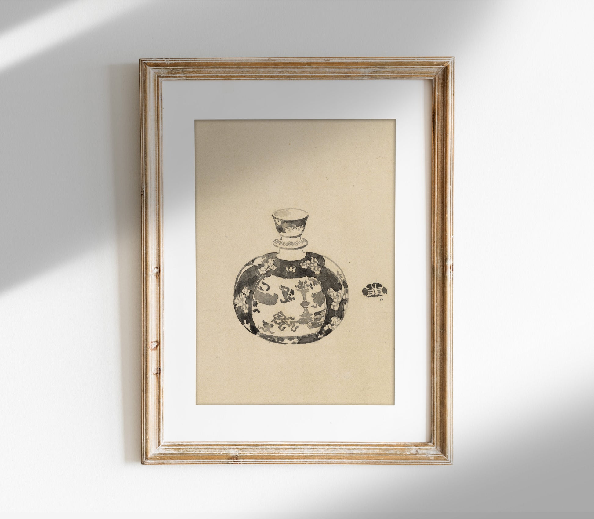 Vintage Jar with Lid II Art Print SK0151