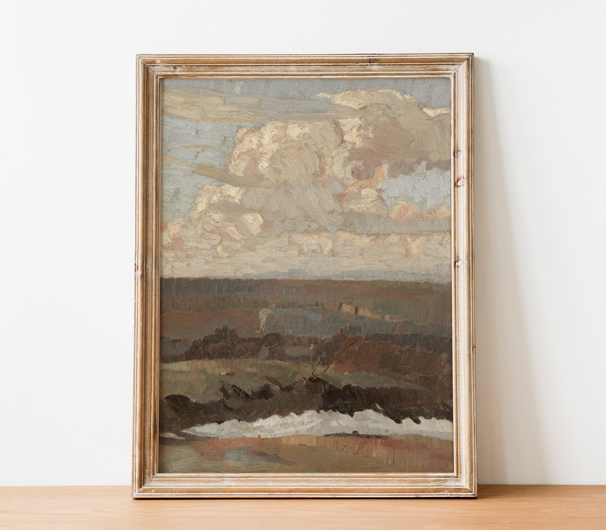 Estampe d'art de paysage neutre L0202