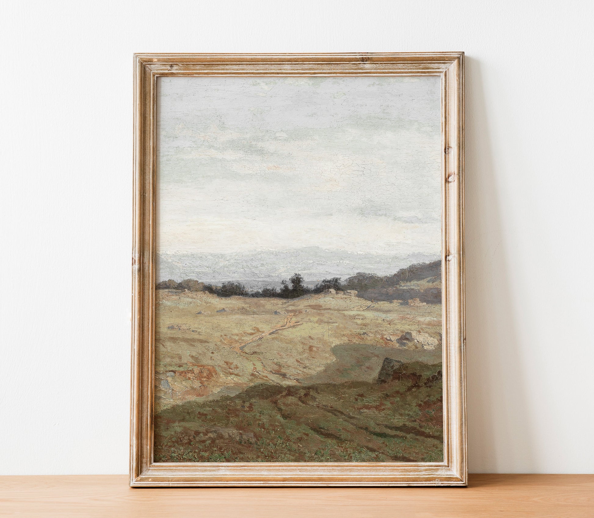 Tableau vintage de paysage couvert L0223B