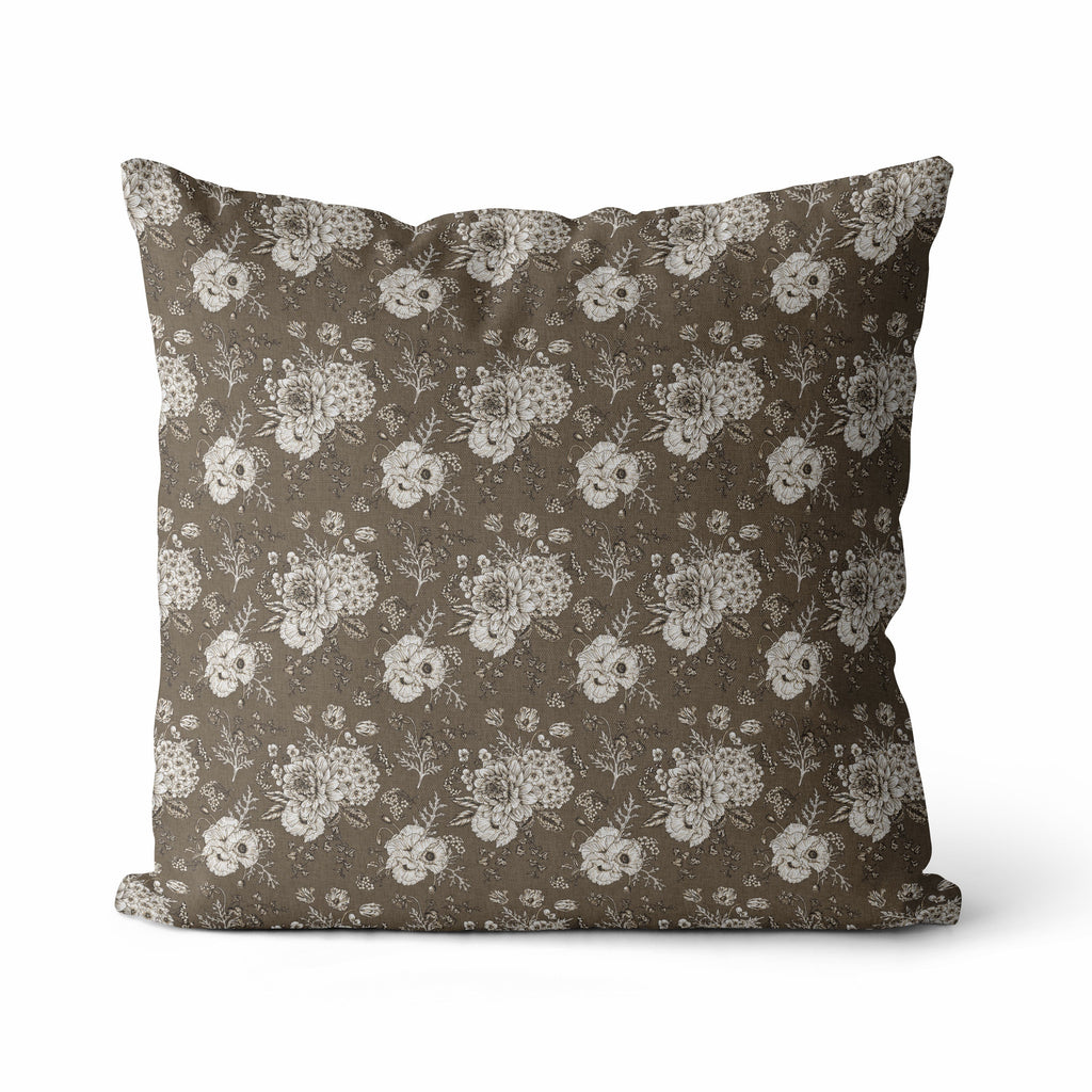 Elysia | Housse de coussin florale vintage 