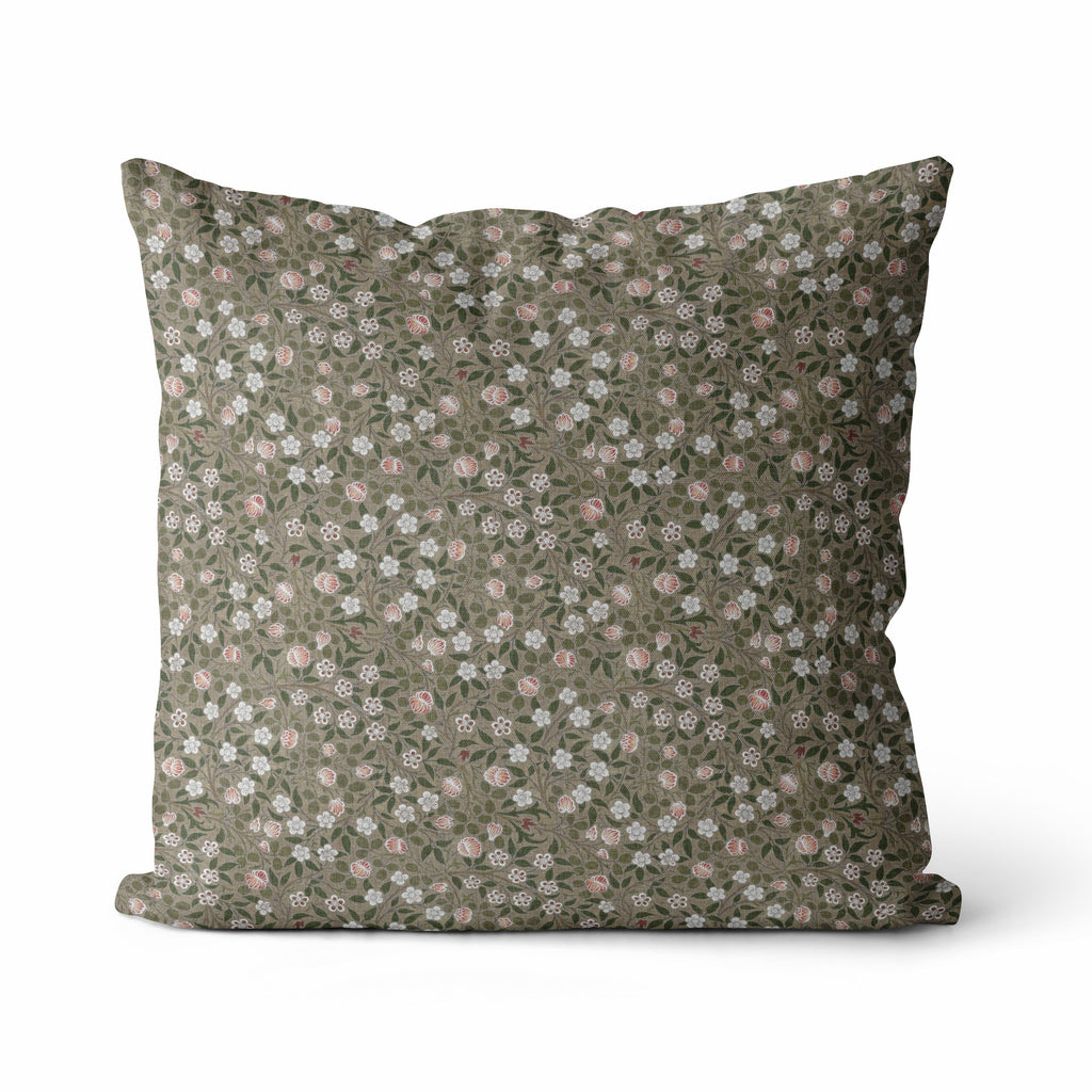 Ivy | Housse de coussin à fleurs vertes 