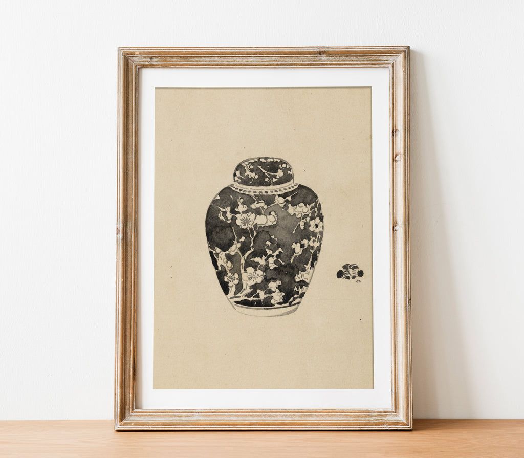 Pot vintage avec couvercle - Impression artistique SK0143