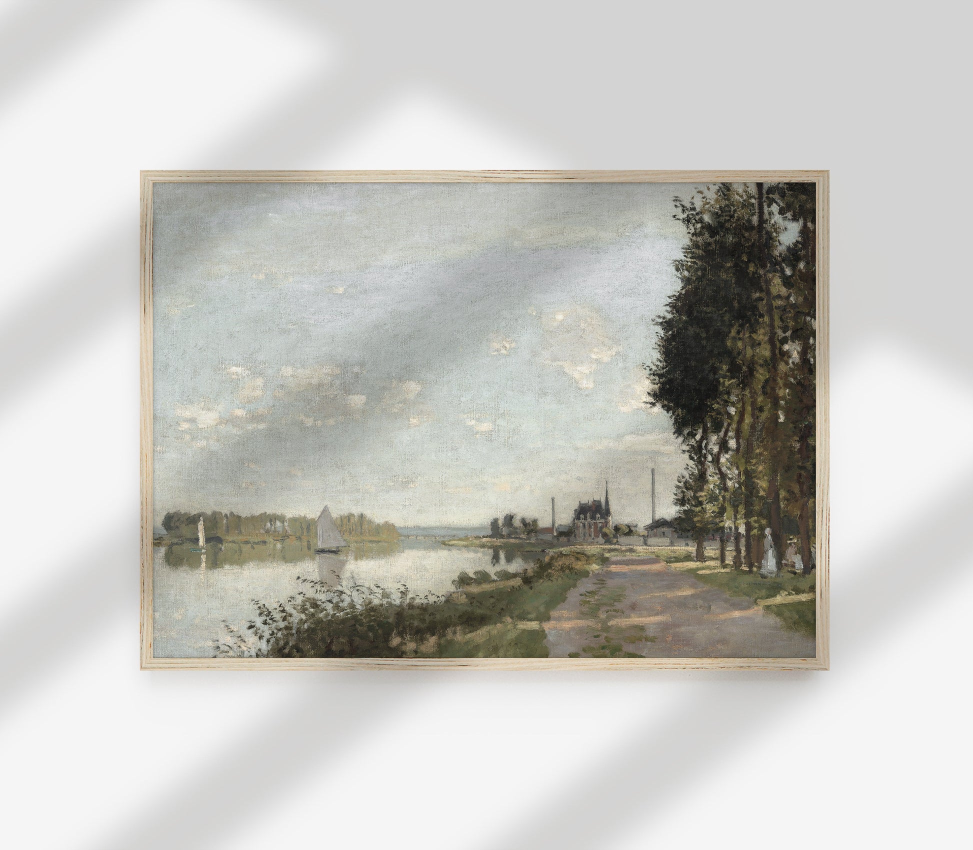 Estampe vintage de paysage côtier L0141