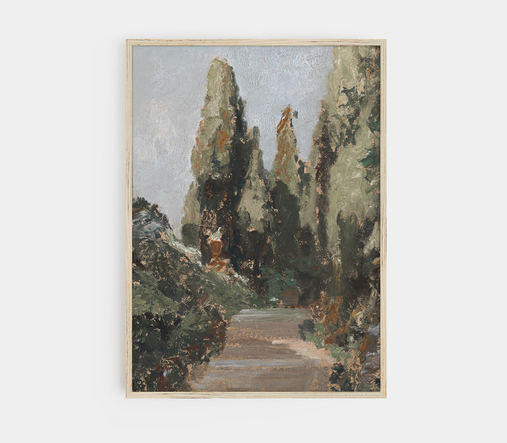 Estampe d'art paysager vintage L0193
