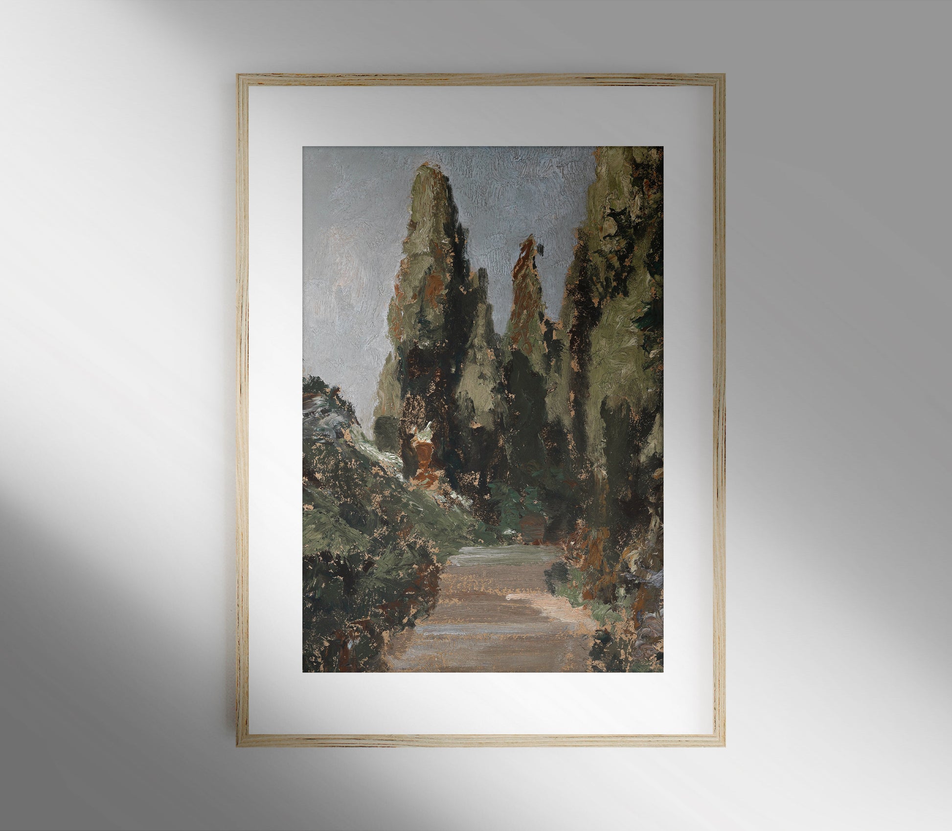 Estampe d'art paysager vintage L0193