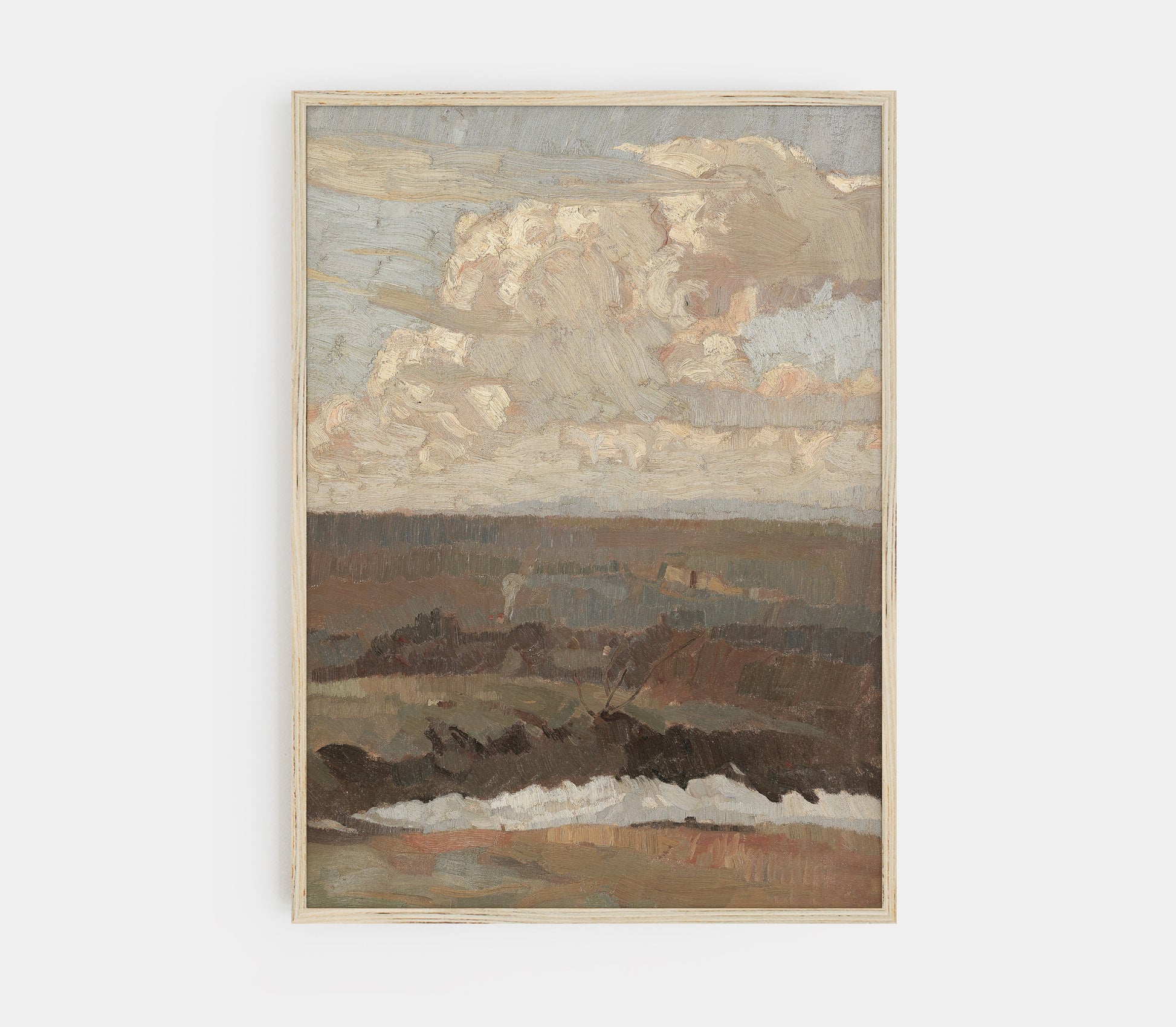 Estampe d'art de paysage neutre L0202
