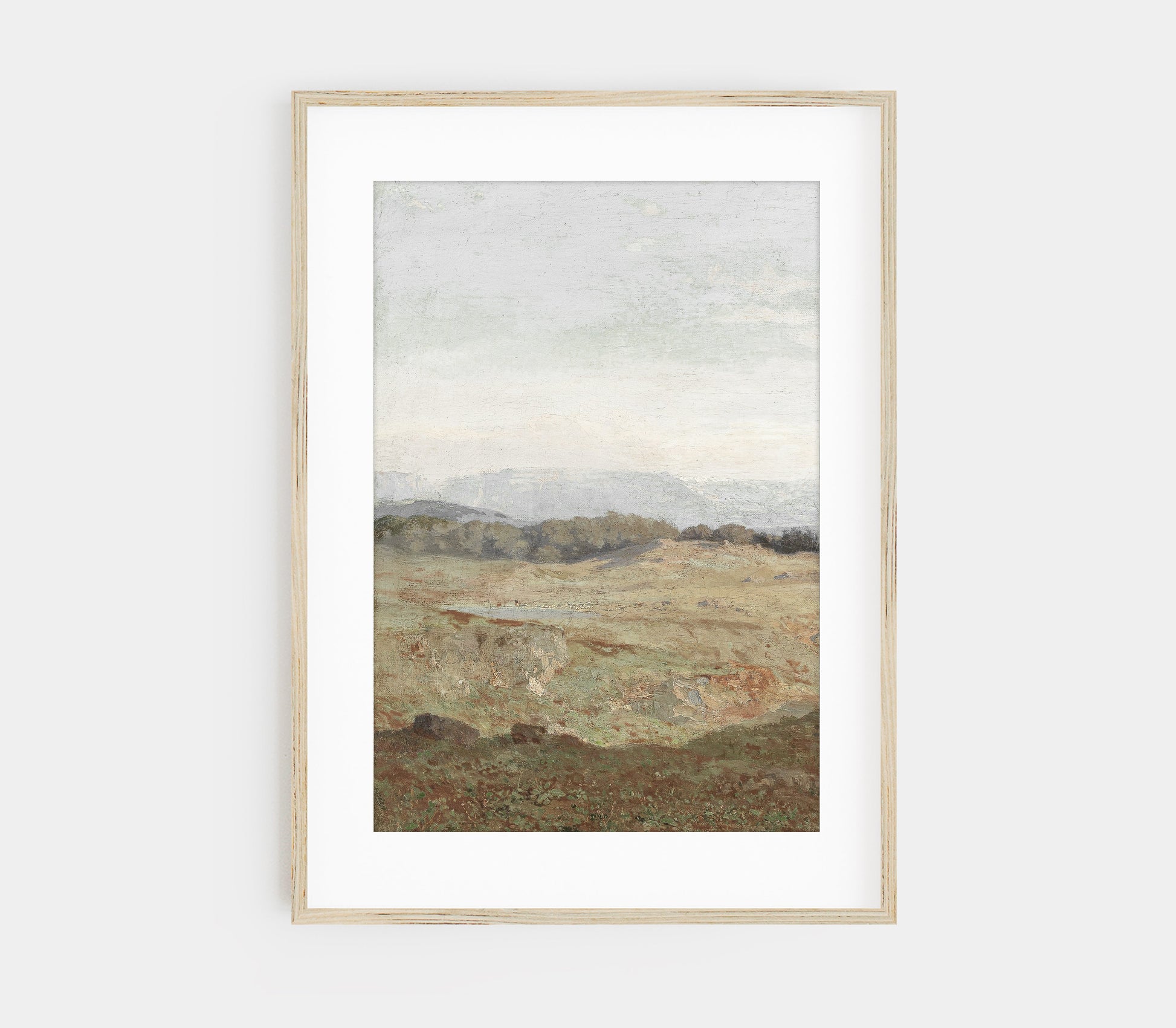 Tableau vintage de paysage couvert L0223A