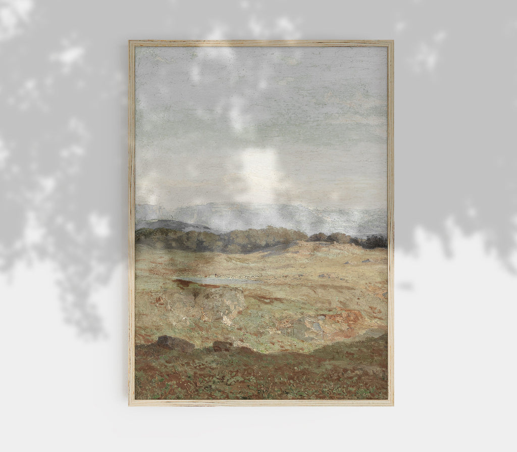 Tableau vintage de paysage couvert L0223A