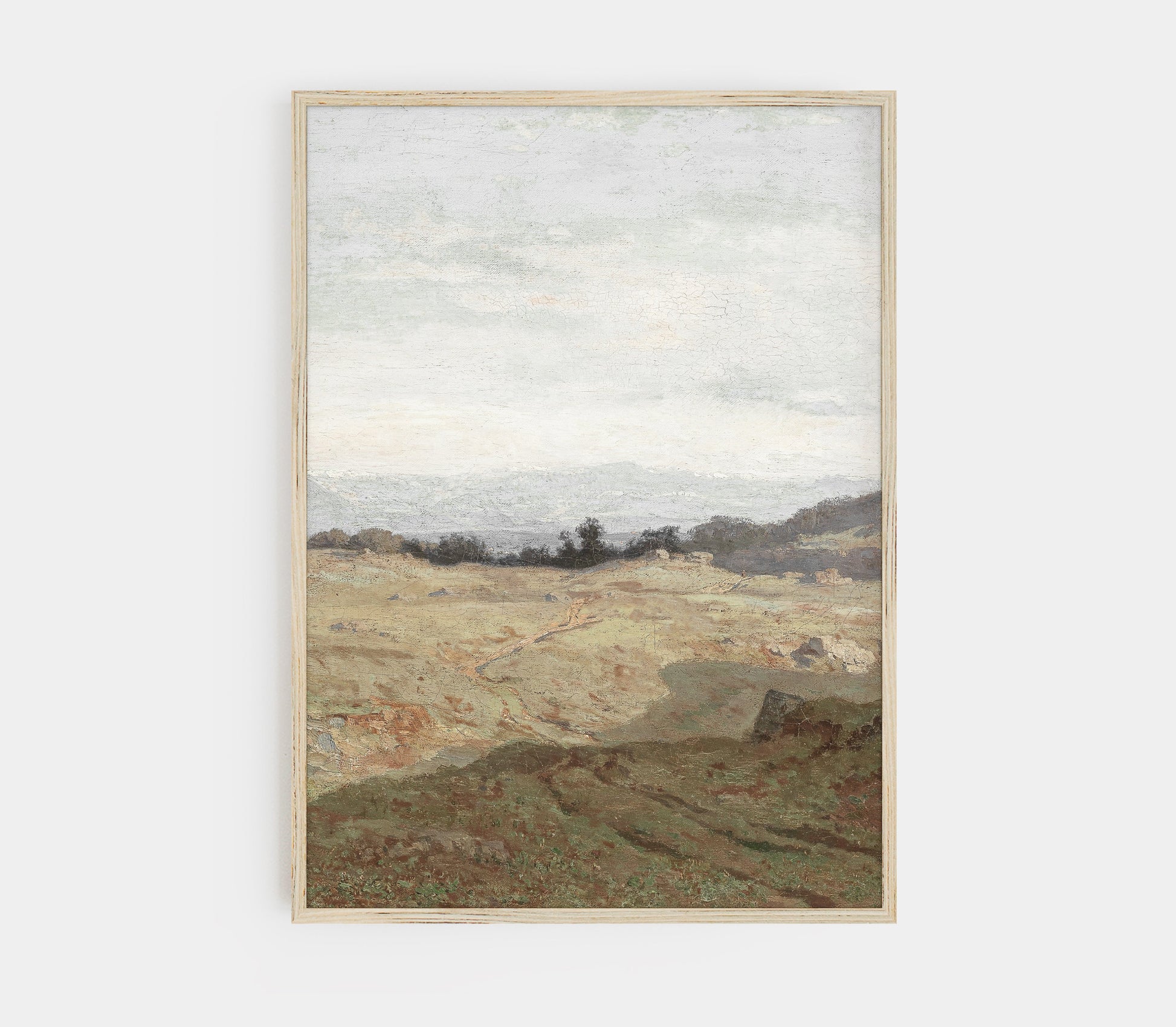 Tableau vintage de paysage couvert L0223B