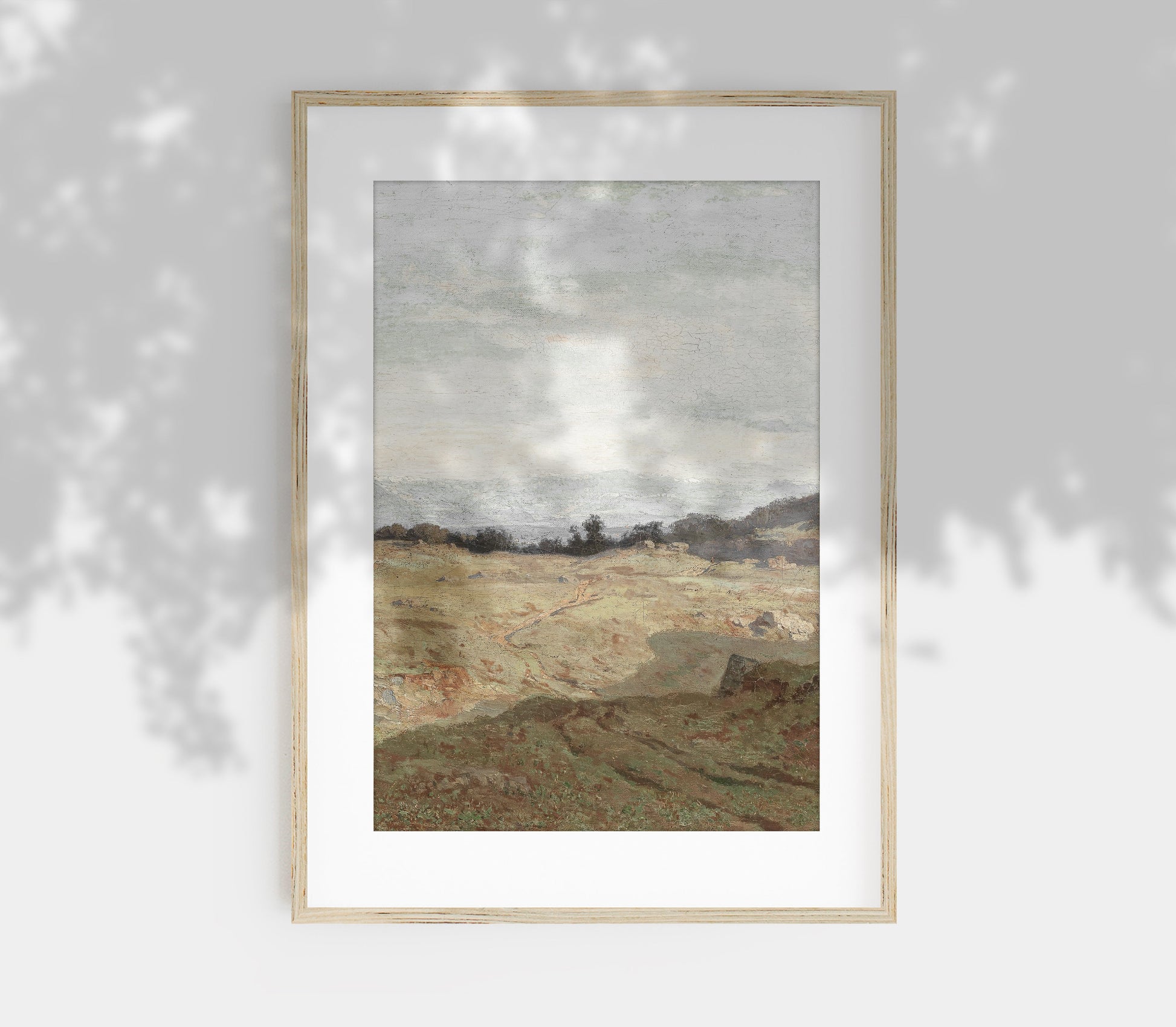 Tableau vintage de paysage couvert L0223B