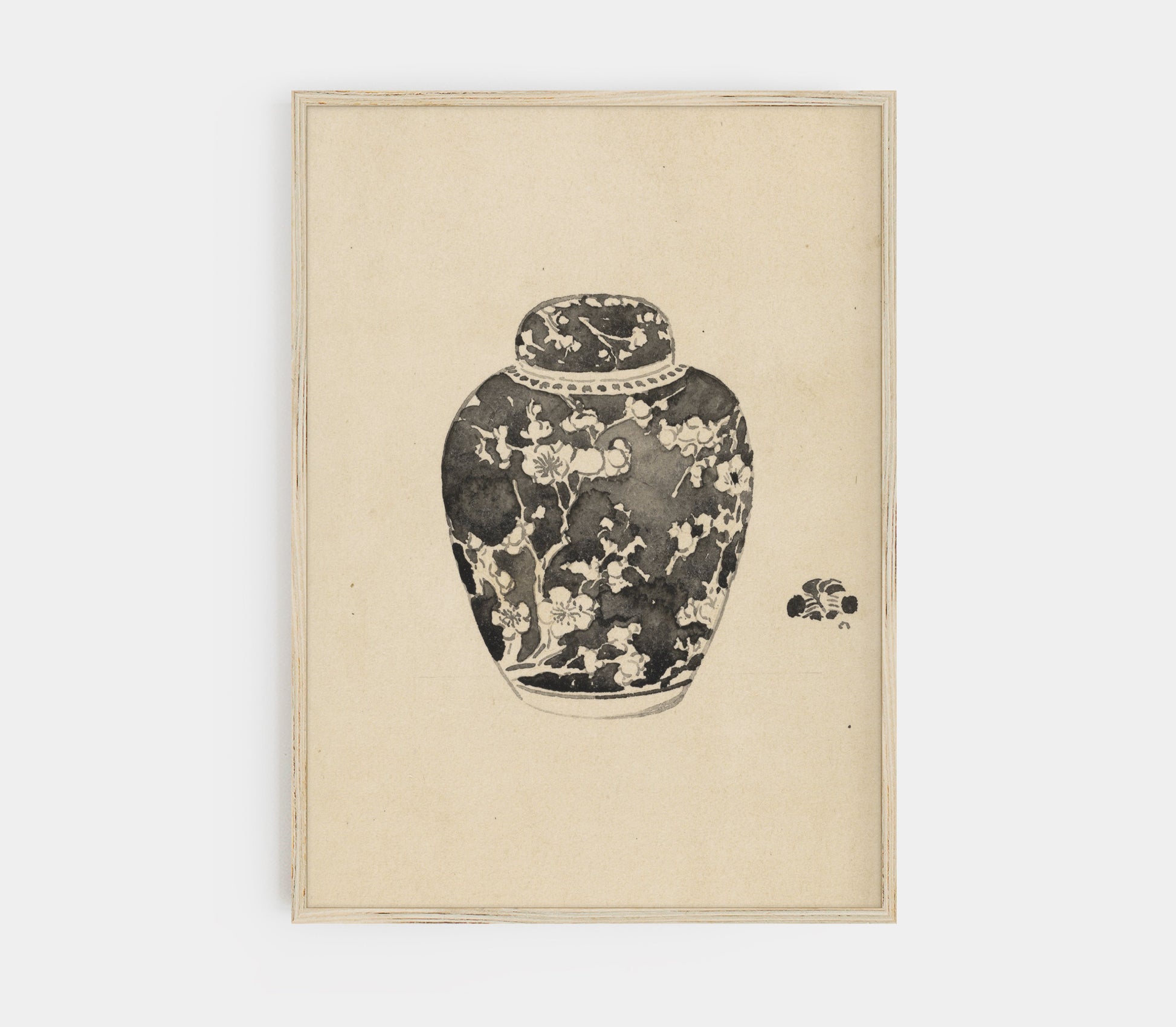 Pot vintage avec couvercle - Impression artistique SK0143