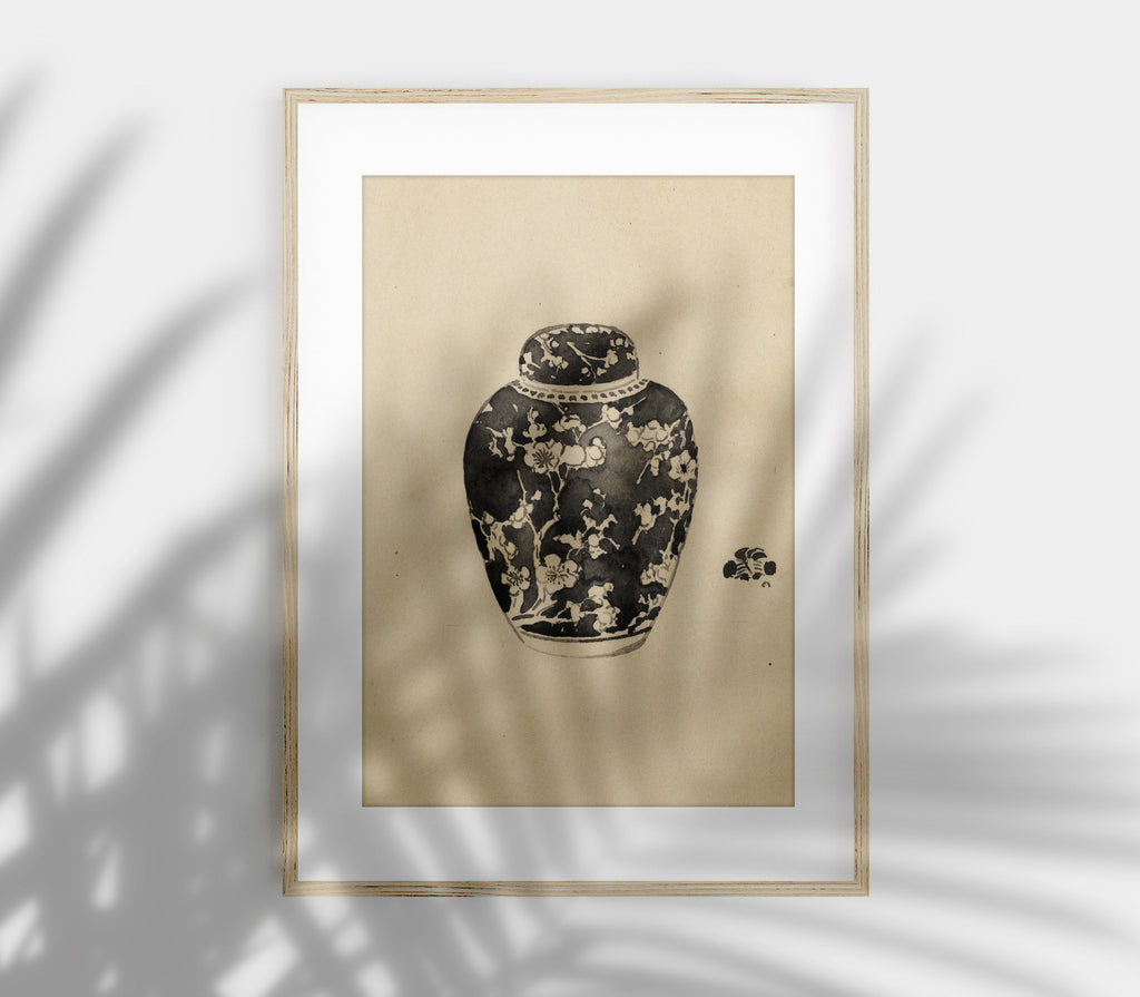 Pot vintage avec couvercle - Impression artistique SK0143