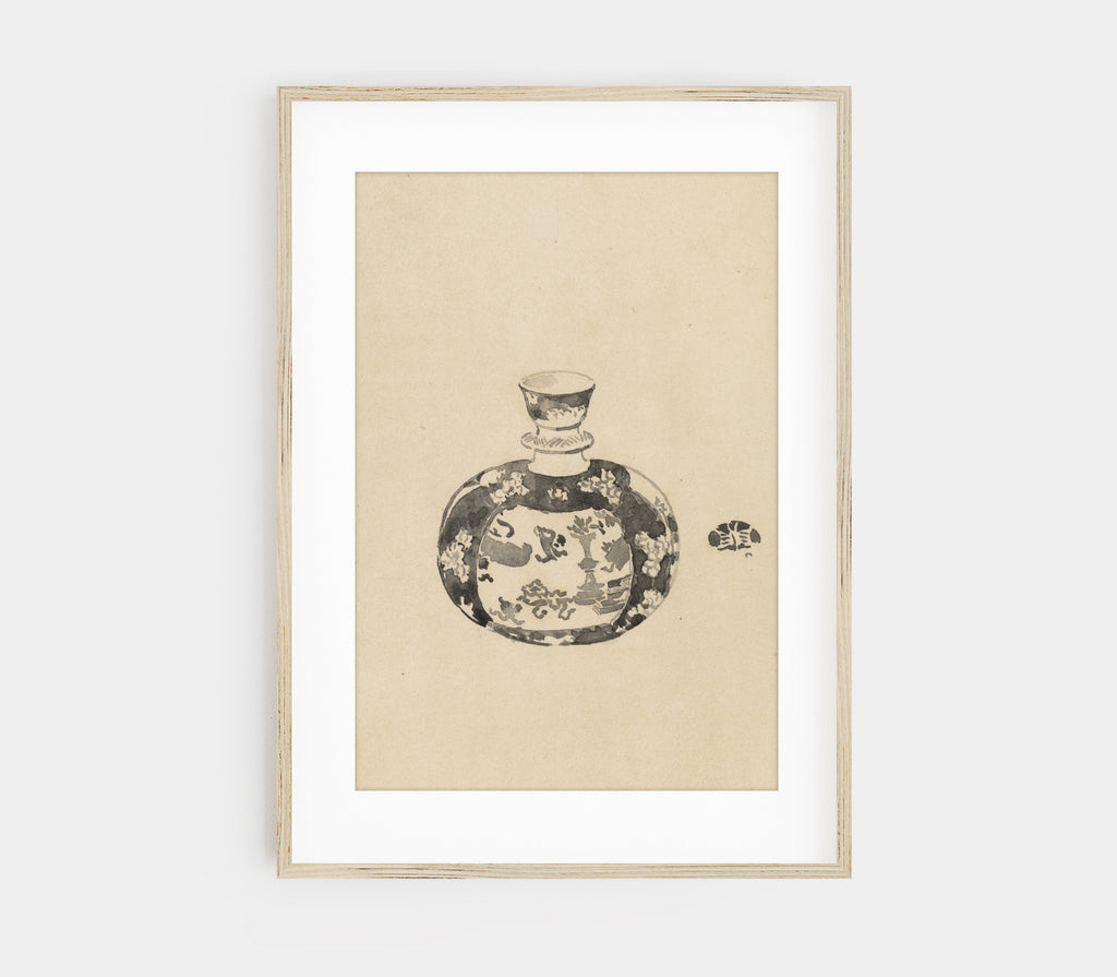 Vintage Jar with Lid II Art Print SK0151