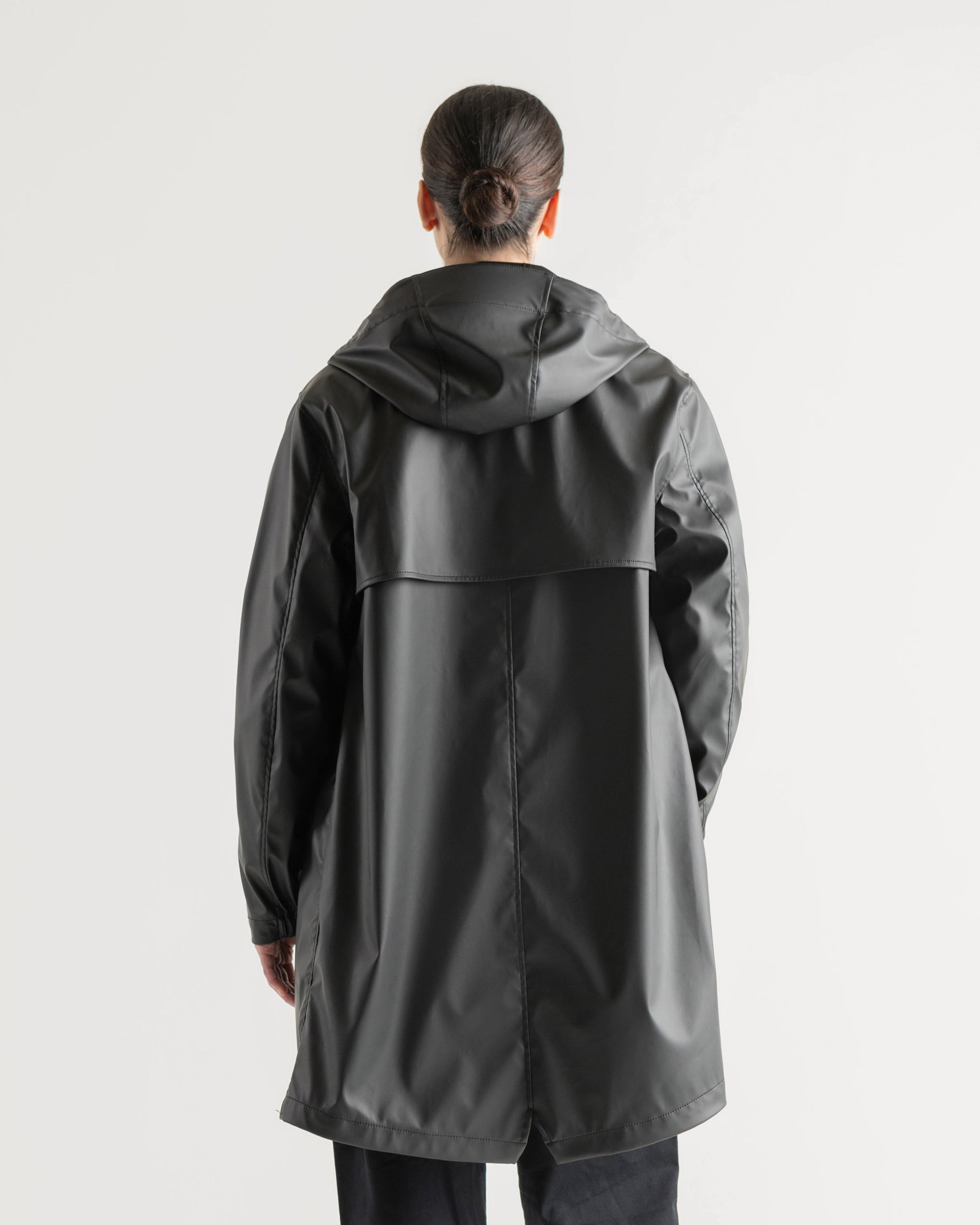 Veste de pluie longue classique pour femme