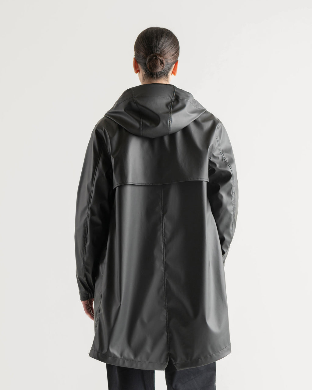 Veste de pluie longue classique pour femme