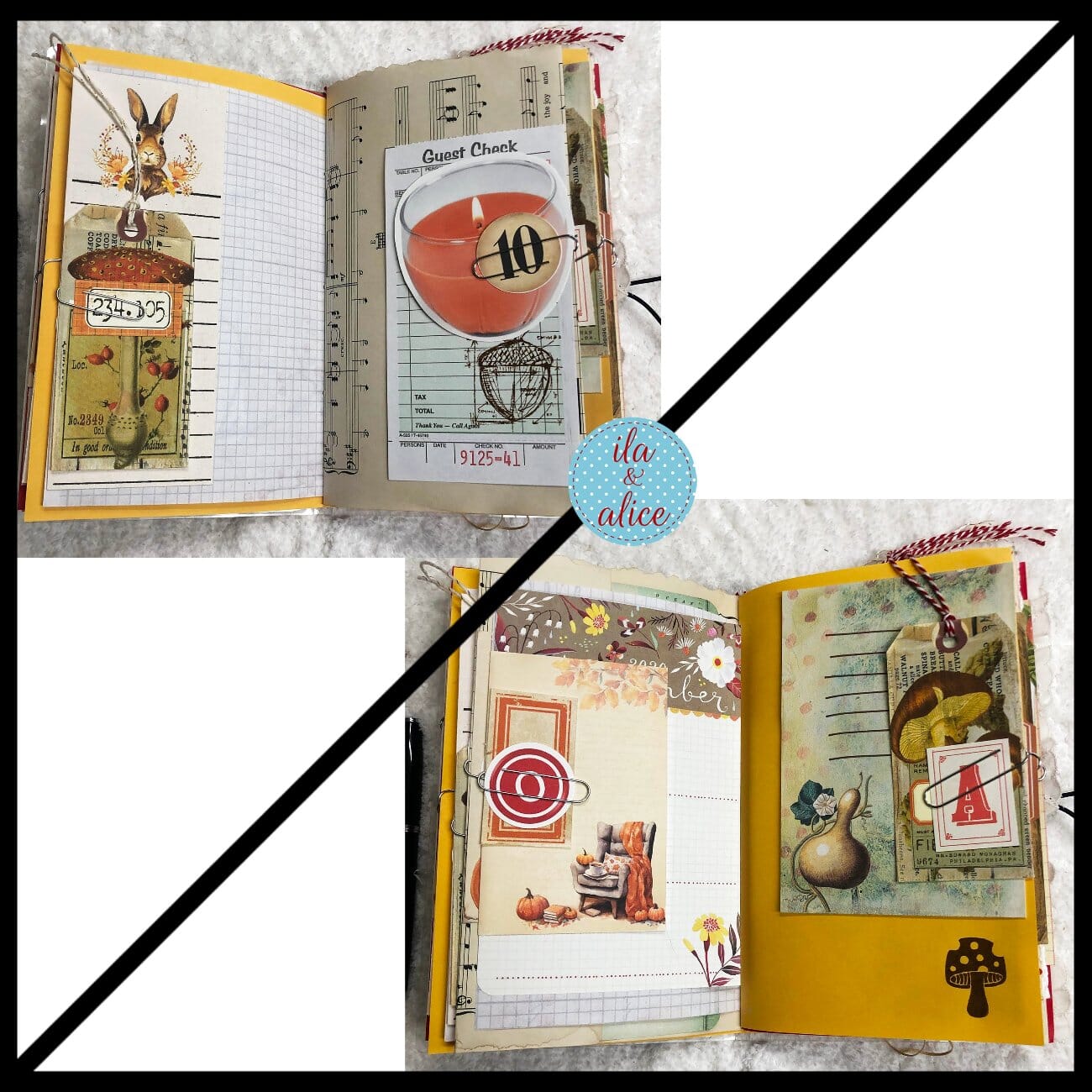 Autumn Themed Junk Journal w Apples