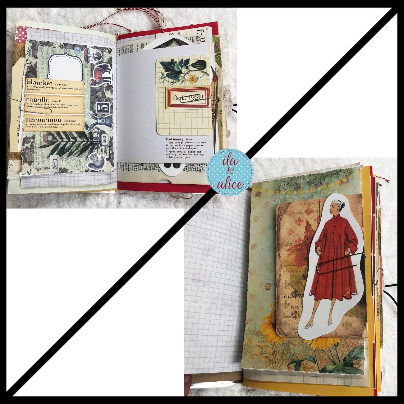 Autumn Themed Junk Journal w Fall Trees