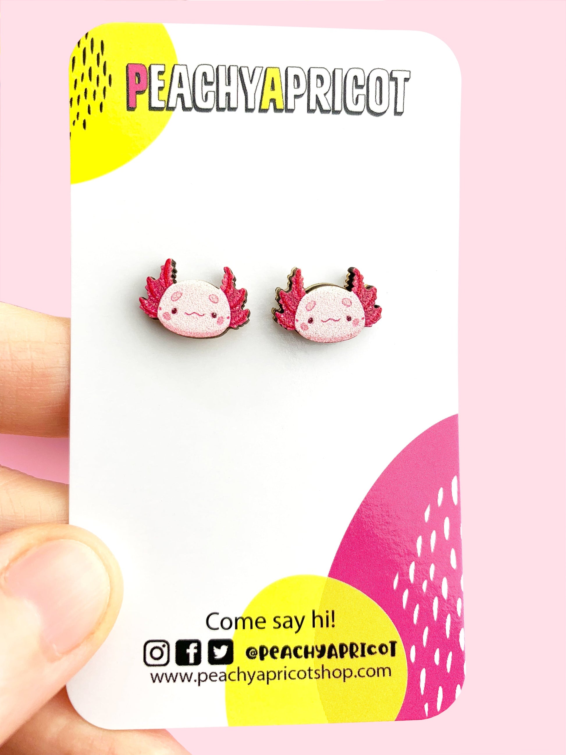 Boucles d'oreilles Axolotl
