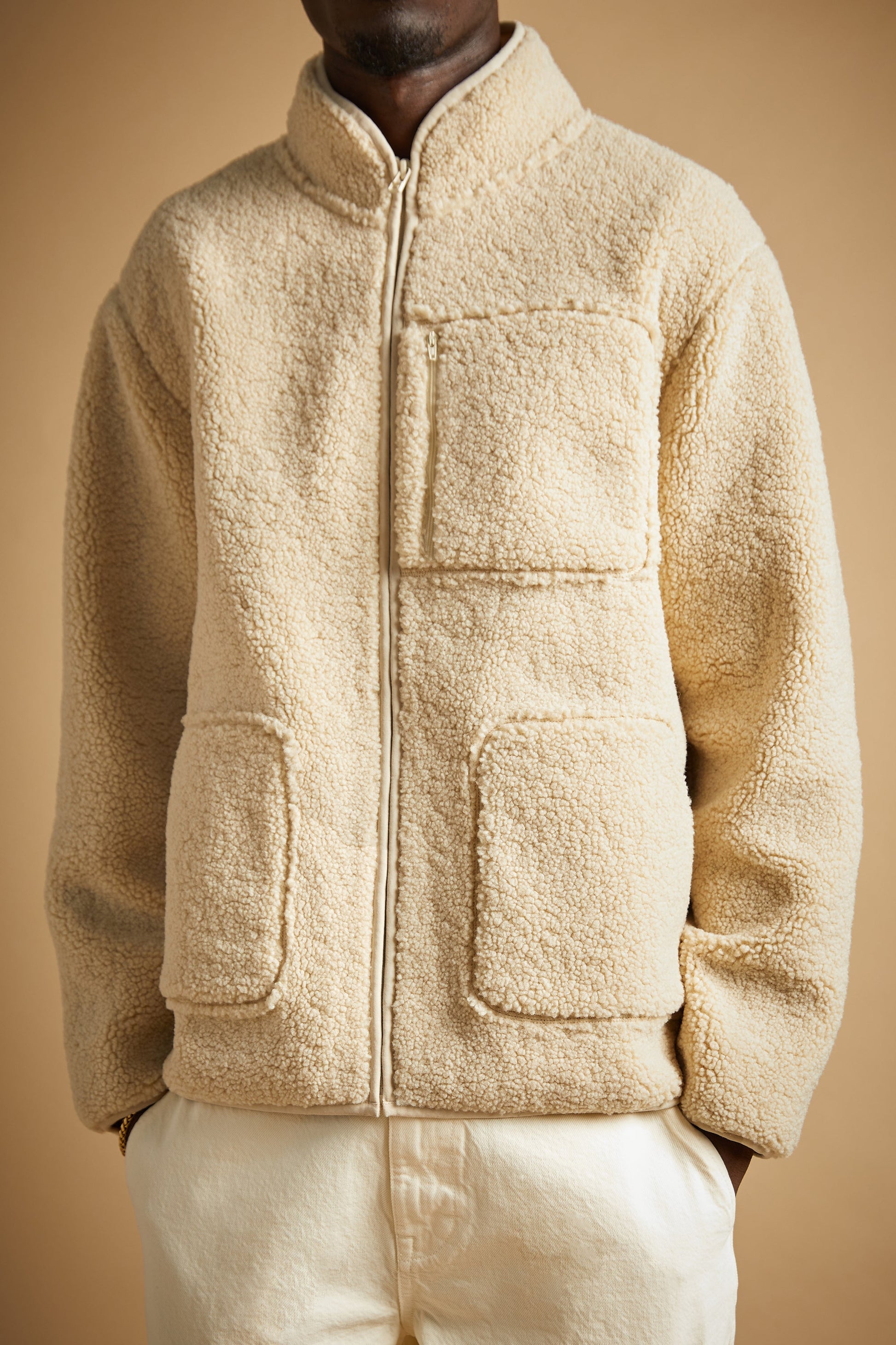 VESTE SHERPA ZIPPÉE