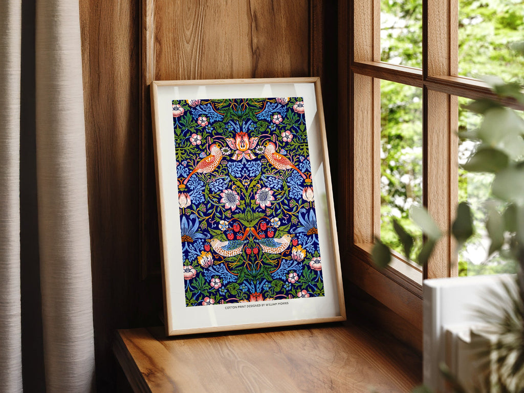 William Morris Strawberry Thief Art Print – Arts and Crafts Wall Decor