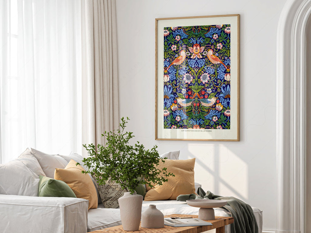 William Morris Strawberry Thief Art Print – Arts and Crafts Wall Decor