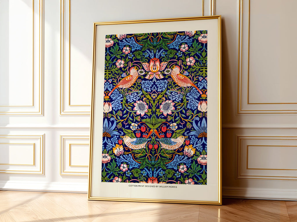 William Morris Strawberry Thief Art Print – Arts and Crafts Wall Decor