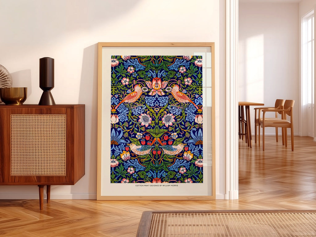 William Morris Strawberry Thief Art Print – Arts and Crafts Wall Decor