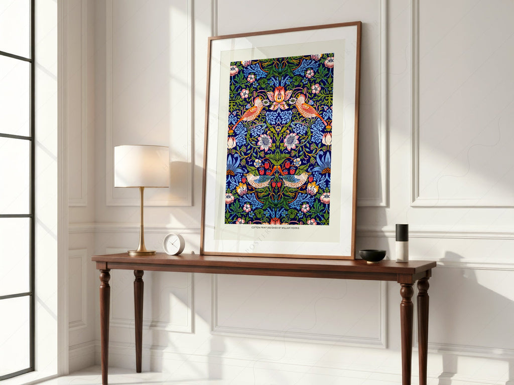 William Morris Strawberry Thief Art Print – Arts and Crafts Wall Decor