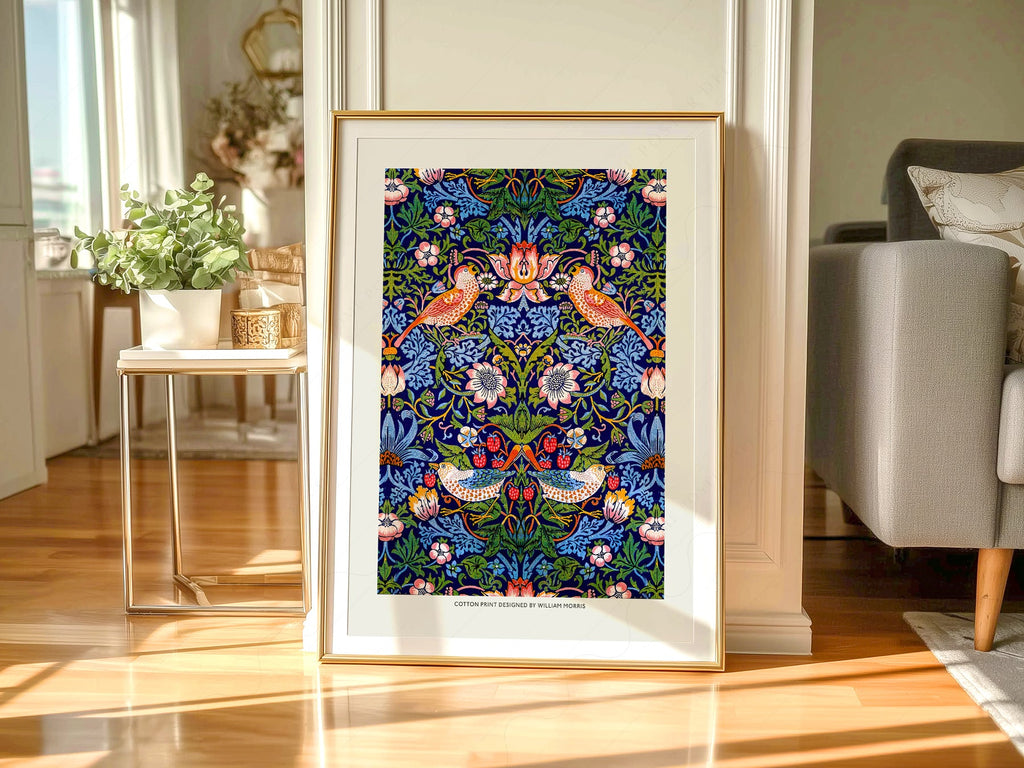 William Morris Strawberry Thief Art Print – Arts and Crafts Wall Decor