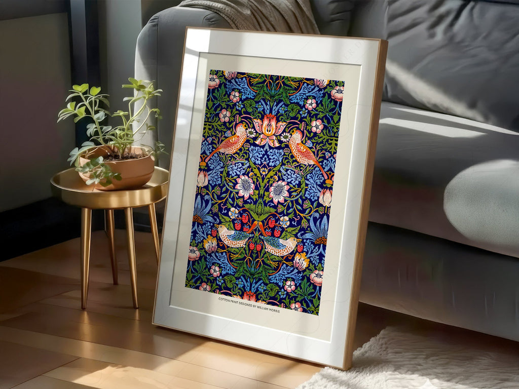 William Morris Strawberry Thief Art Print – Arts and Crafts Wall Decor