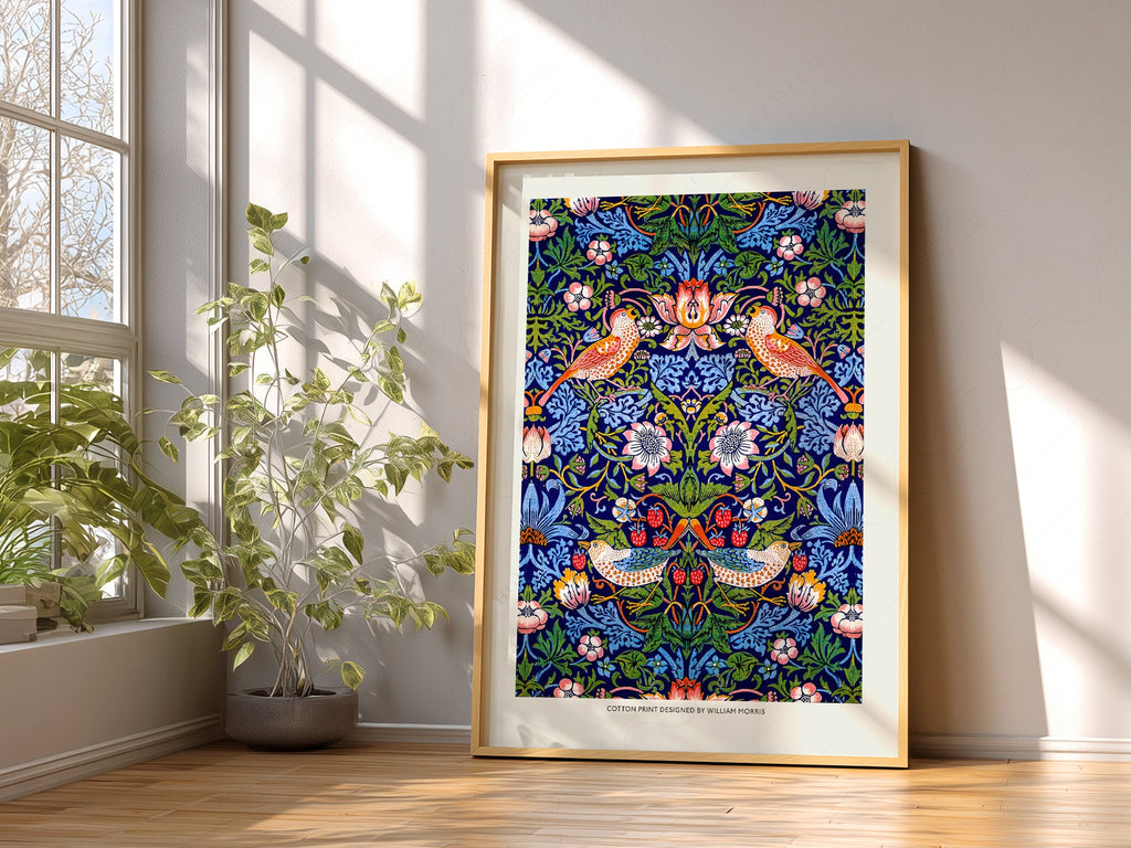 William Morris Strawberry Thief Art Print – Arts and Crafts Wall Decor