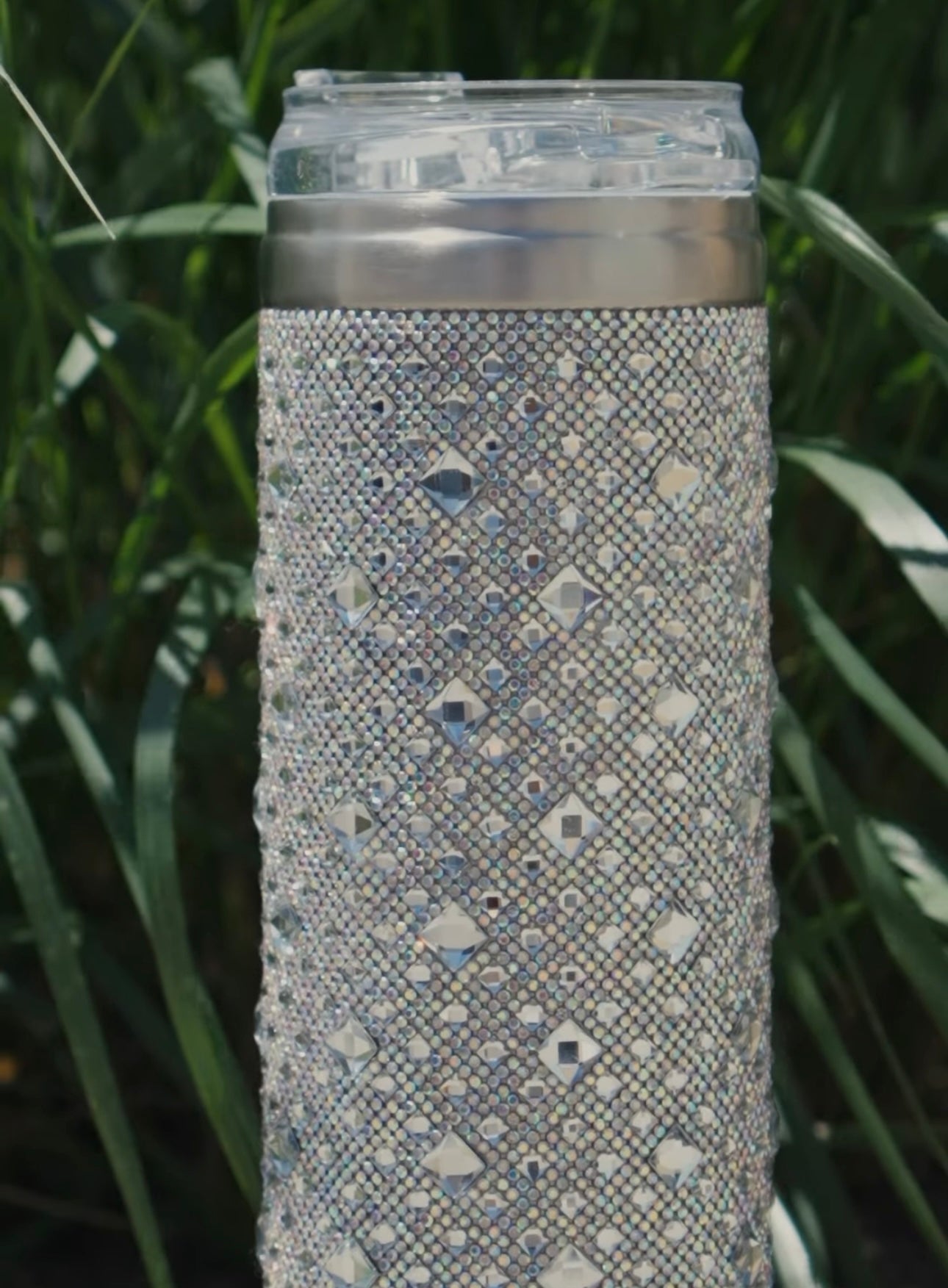 Gobelet en acier inoxydable 20 oz orné de cristaux – Aurora Borealis (AB)