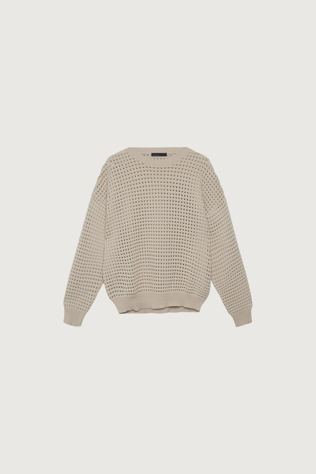 PULL EN MAILLE OUVERTE À COL ROND