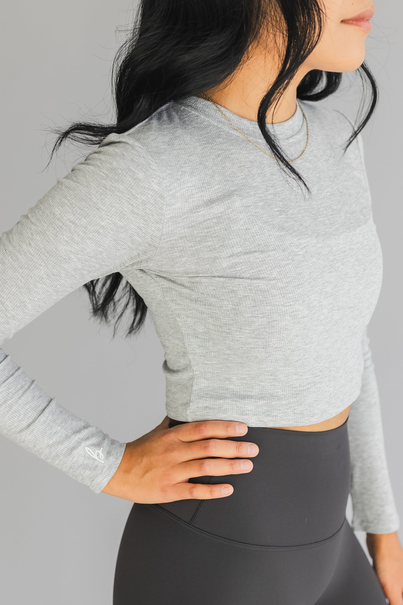 Ribbed Crew *Cropped