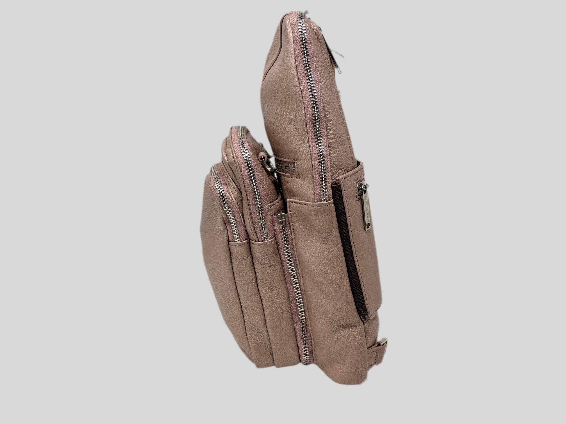 Sac bandoulière 3 en 1 Unisexe avec section pour carte RFID, Platine Gabriel