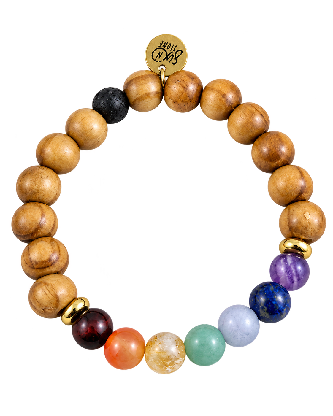 Bracelet Chakra en bois