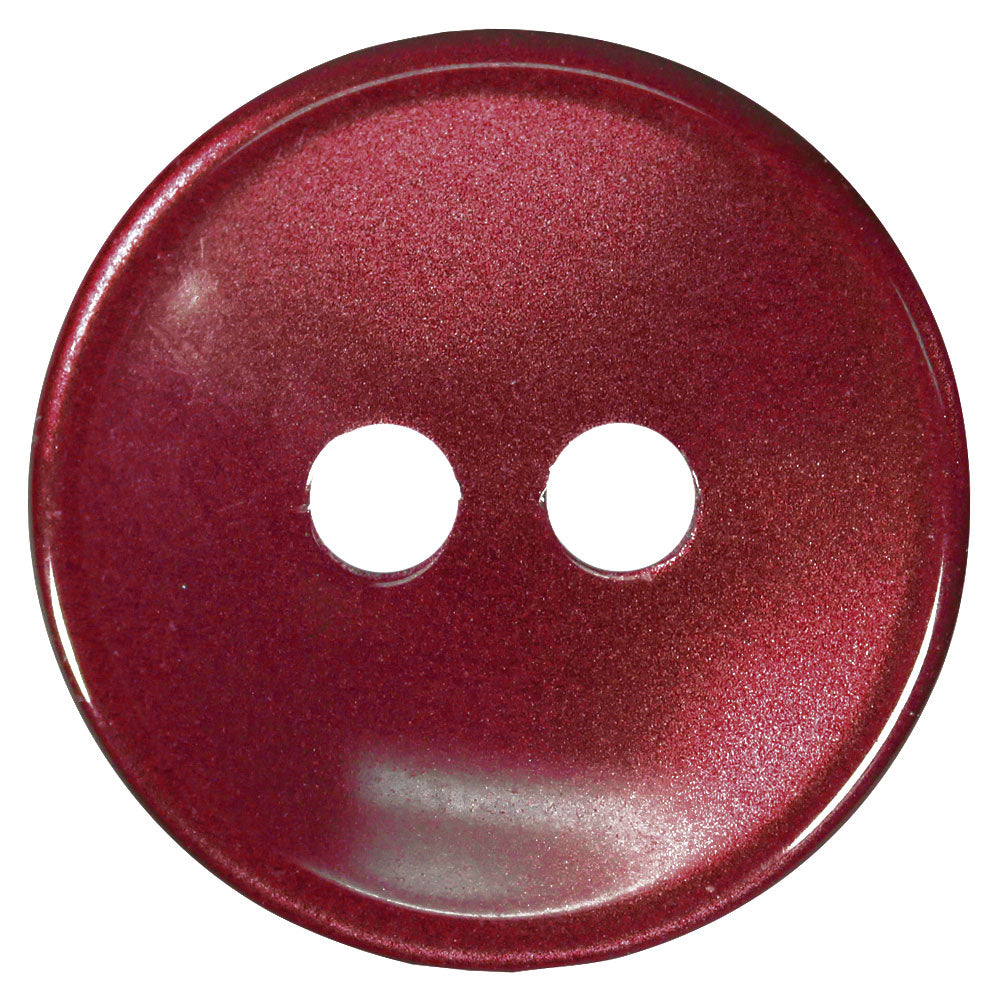 Notions de base sur les boutons ; bouton à 2 trous, vin, 1/2" (14 mm)