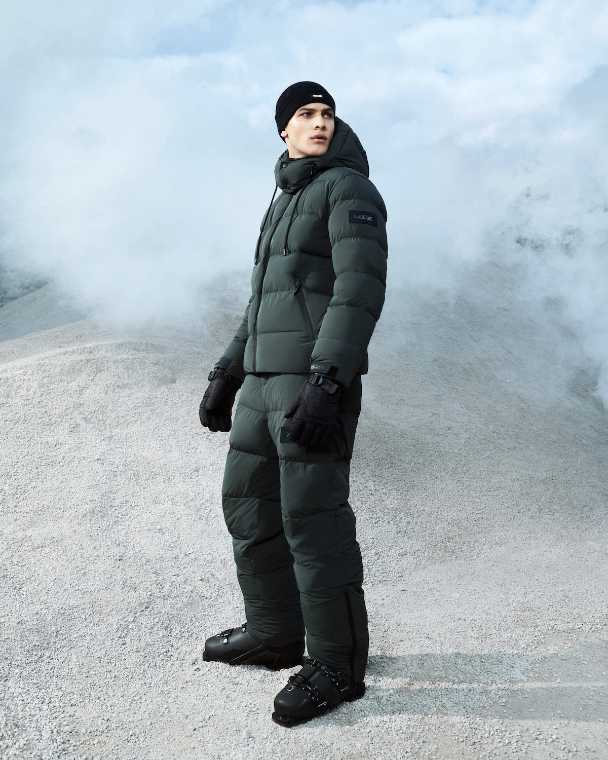 SAMUEL-SKI Medium down jacket with hood