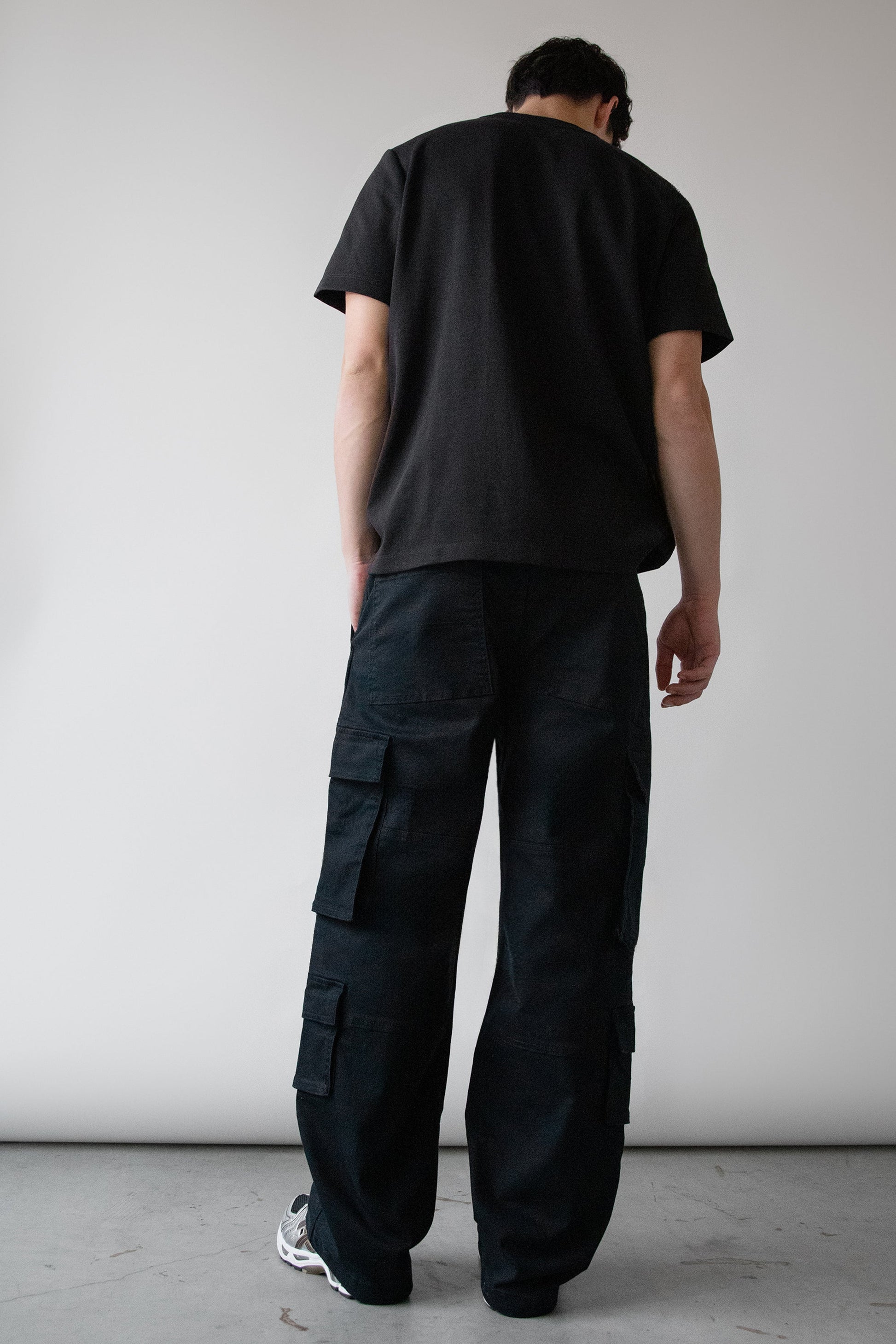 PANTALON CARGO EN SERGÉ
