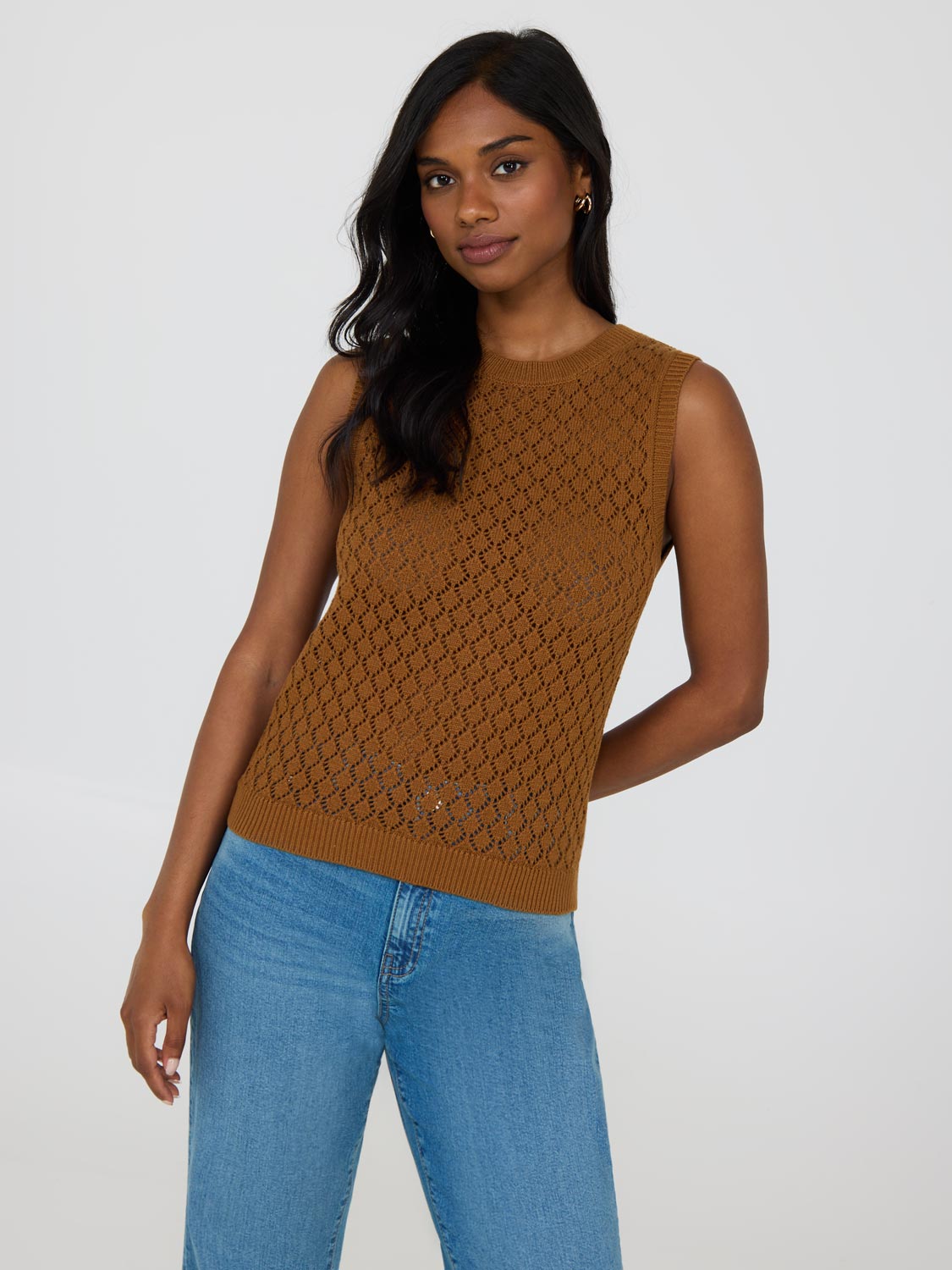 Gilet pull à losanges