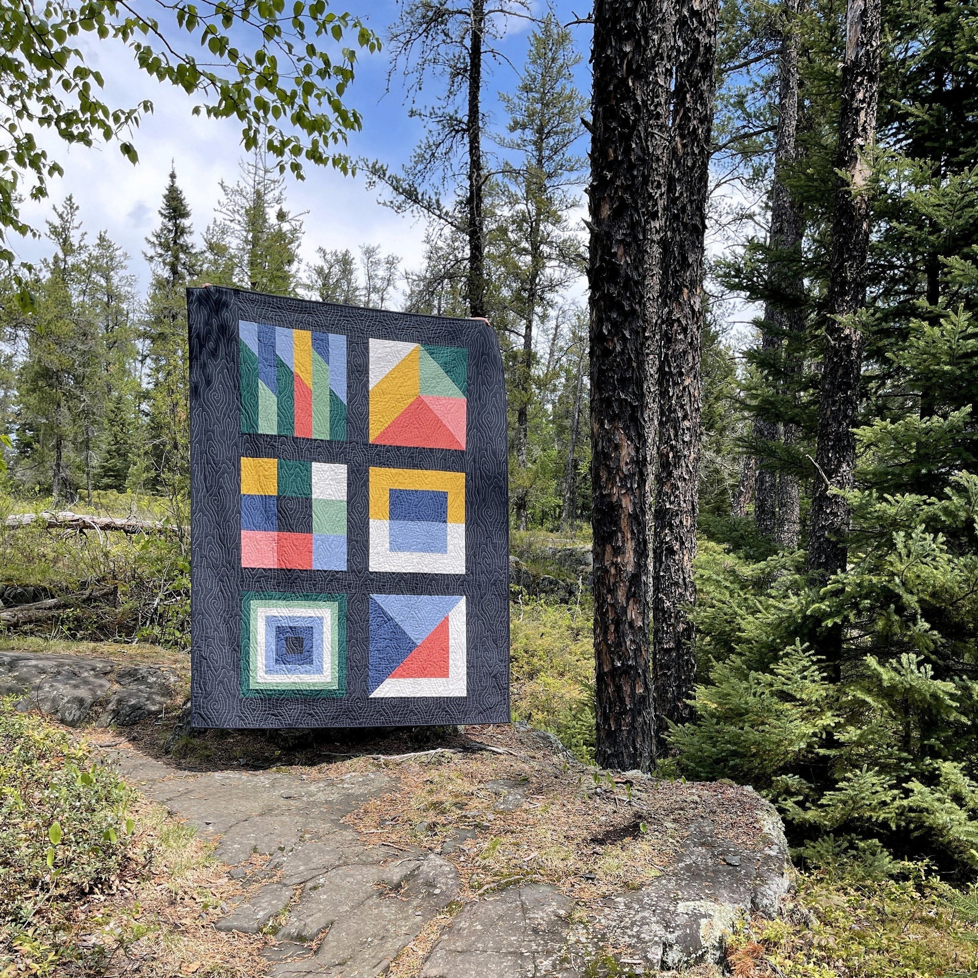 Kit de courtepointe Forêt boréale - Version originale