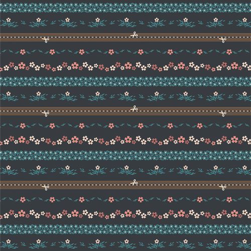 AGF 2.5 Edition - Ditsy Chain Bound Midnight, Binding Fabric, 2.5" strips