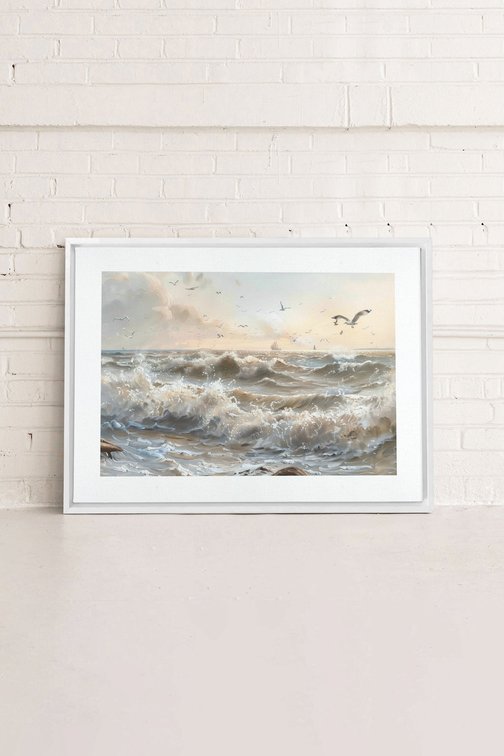 JOURNEY OF WAVES, Stretched Canvas Artwork