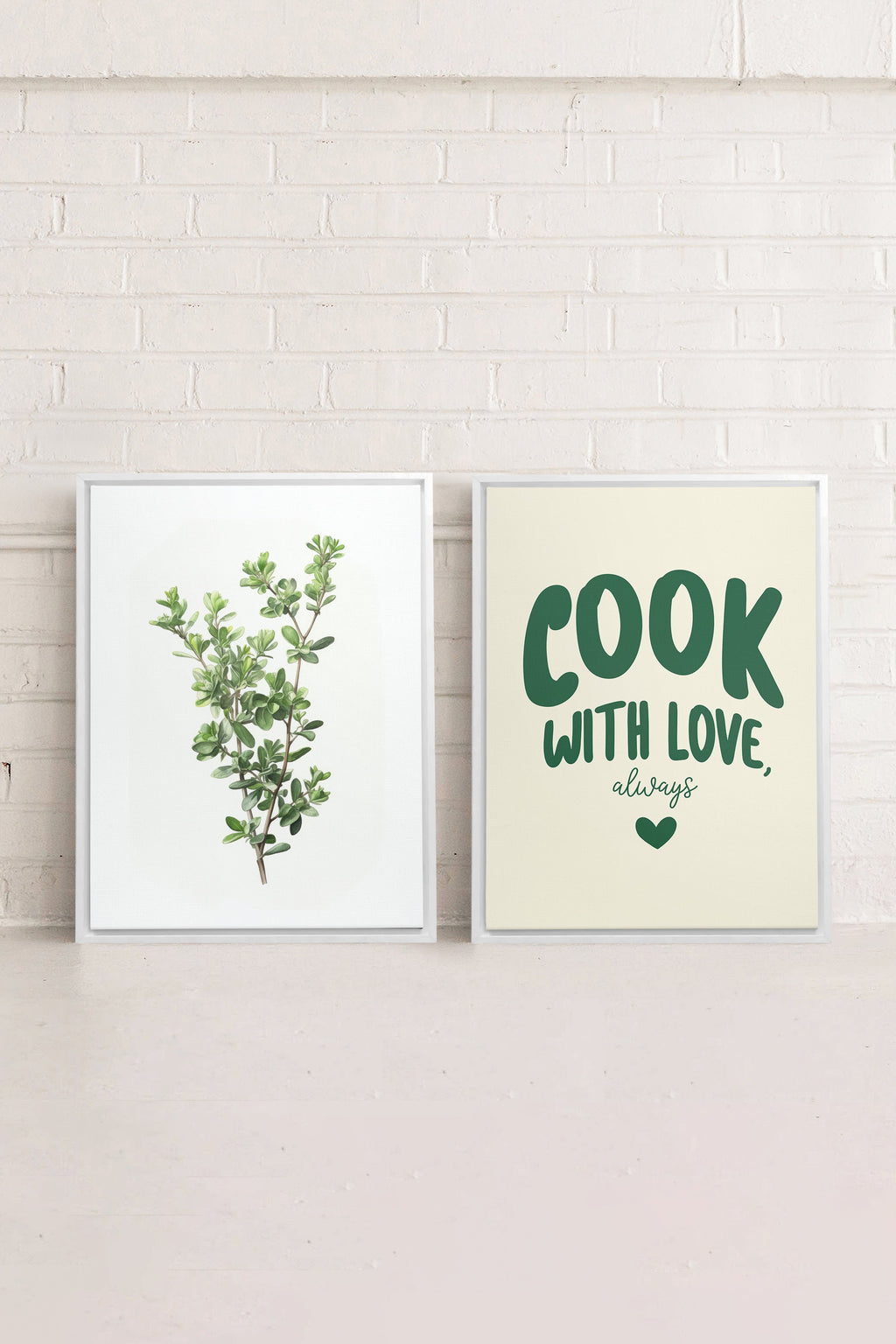 KITCHEN COMBINATION (2 Works on Stretched Canvas)