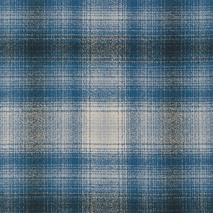 Flanelle de mammouth - Bleu, 1/4 yard