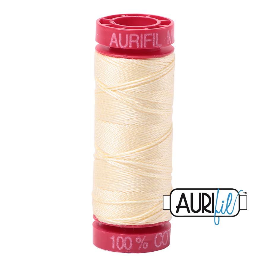 Fil Aurifil - Citron clair 2110 - 12wt