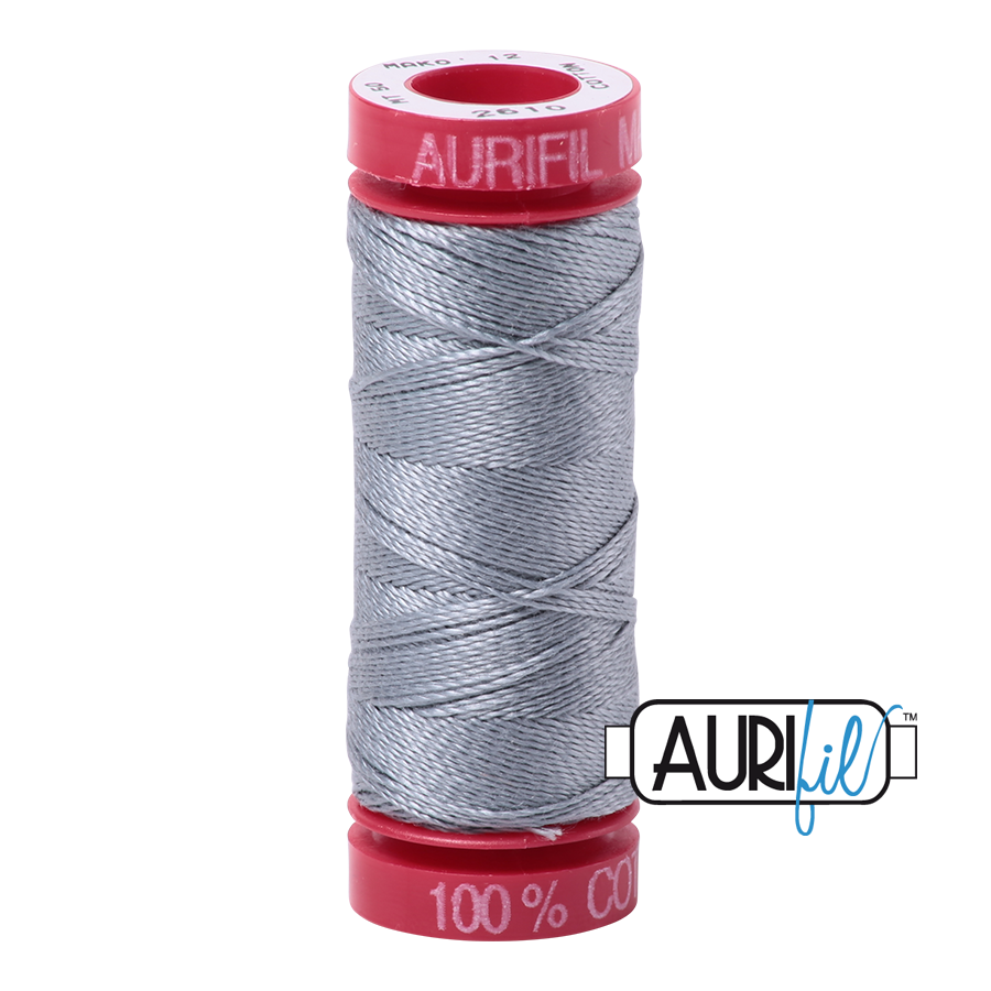 Fil Aurifil - Gris bleu clair 2610 - 12wt